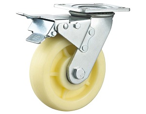 Heavy Duty Nylon Caster Swivel Plate with Total Brake