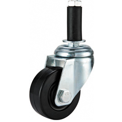 ESD and Conductive Rubber Casters Swivel Expanding