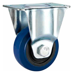 Medium Duty Casters Elastic Rubber Wheel