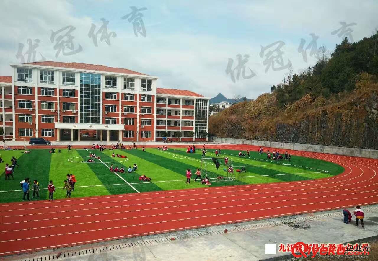優(yōu)冠塑膠跑道材料 硅PU球場材料 人造草坪