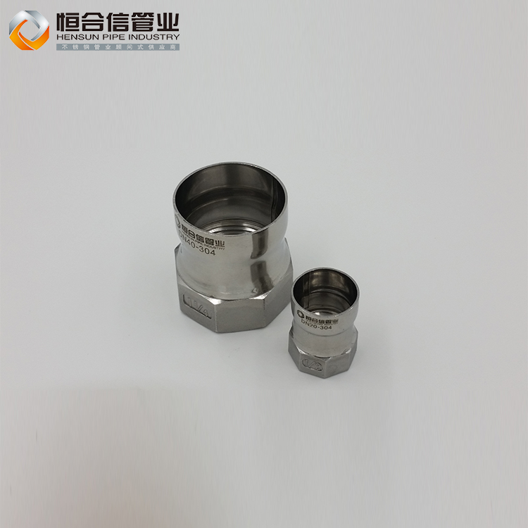 厂家直销不锈钢内牙直接头 不锈钢管件 双卡压式管件 饮用水管件