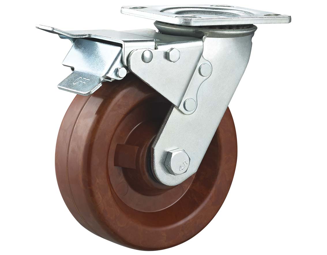 High Temperature Phenolic Wheel Swivel Plate with Total 