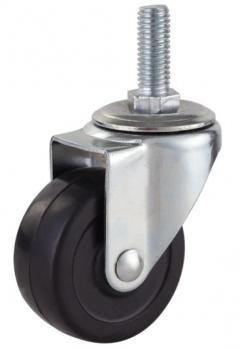 Rubber Casters Threaded Stem