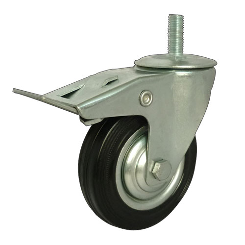 Threaded Stem Total Brake Industrial Caster