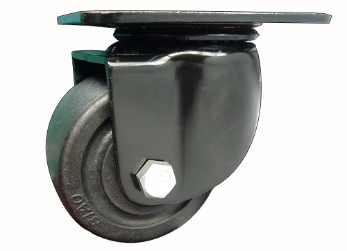 Low Profile Caster Swivel Plate with Side Brake