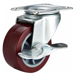 Light Duty Polyurethane Caster Side Brake