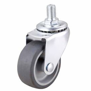 Light Duty Thermoplastic Rubber Caster Swivel Threaded Stem