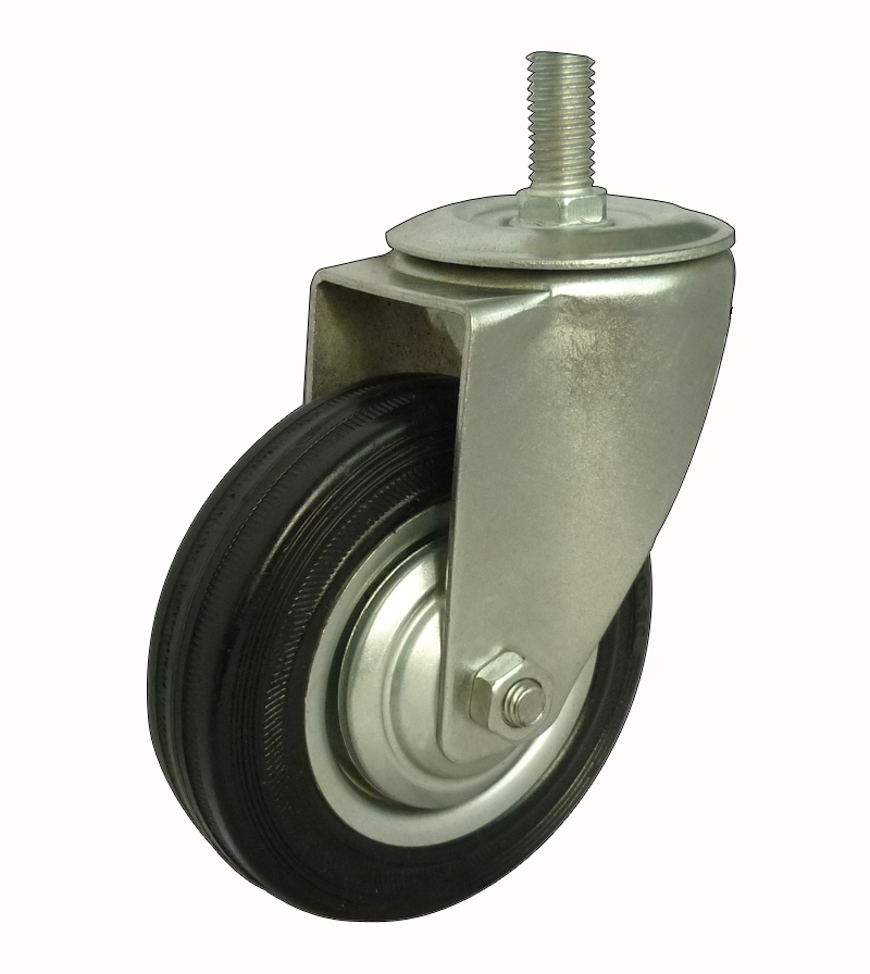 Threaded stem industrial caster