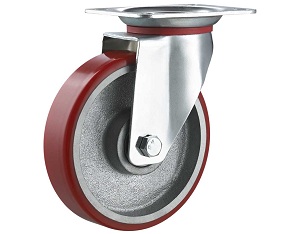 Medium Duty Caster Moldon Polyurethane Wheel