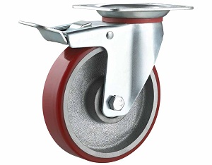 Medium Duty Caster Moldon Polyurethane Wheel