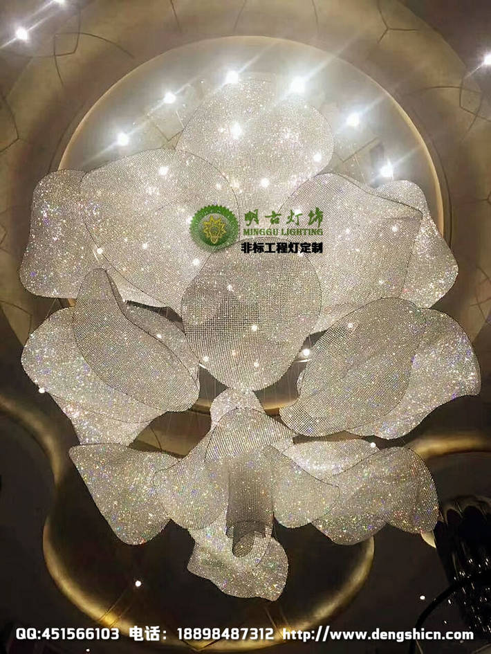 gd水晶燈定制 非標工程燈具設計 酒店藝術燈定制 gd非標燈具設計定制