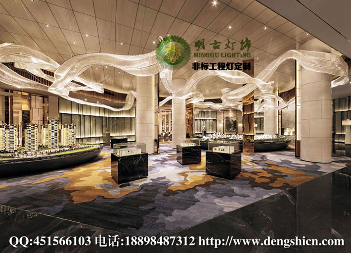 酒店大堂工程燈 酒店大廳水晶吸頂燈 酒店工程水晶燈 酒店水晶燈定制設(shè)計