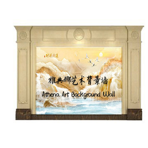 羅馬柱背景墻圣米兒原始圖片2