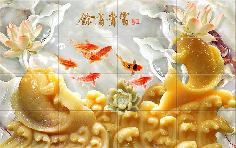 仿玉石背景墻