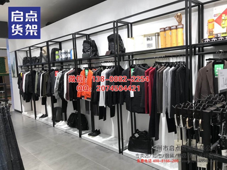 便于營業(yè)員操作的簡約服裝貨架,快時尚服裝貨架廠家生產(chǎn)直銷原始圖片2