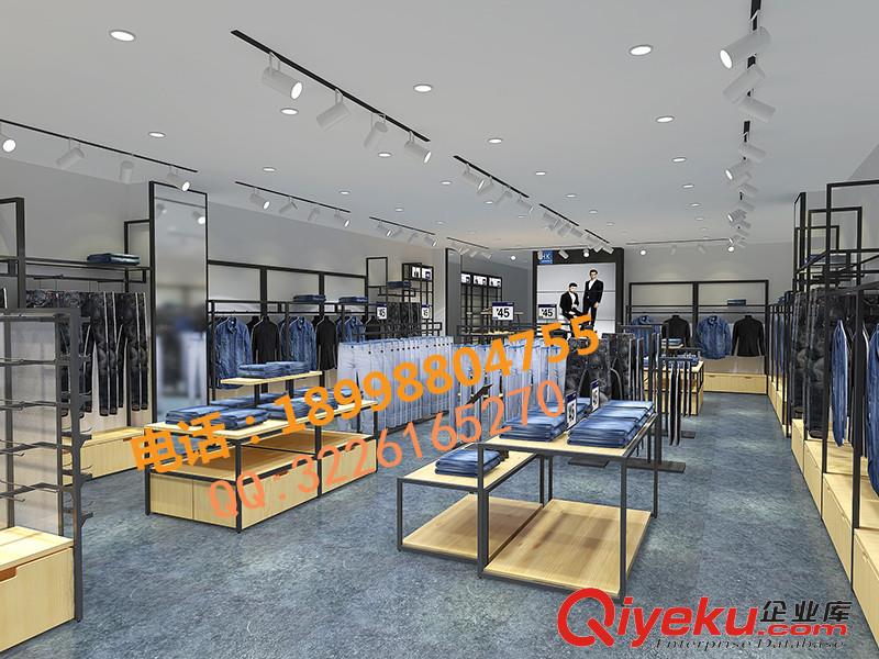 km男裝服裝店展示架U型正側(cè)掛展架貨架