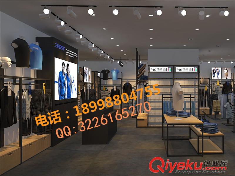 km男裝服裝店展示架U型正側(cè)掛展架貨架原始圖片2