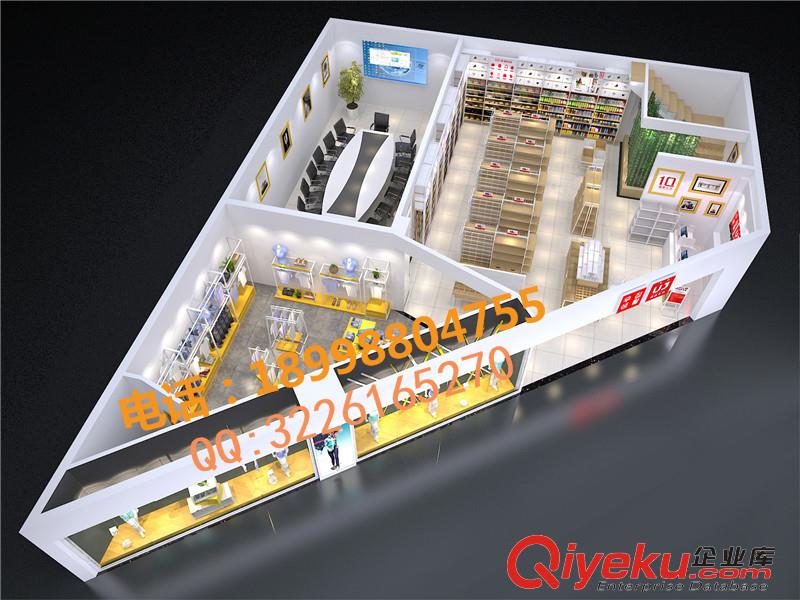 km男裝服裝店展示架U型正側(cè)掛展架貨架原始圖片3