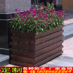 淮南防腐木花箱 戶外長方形花盆木質(zhì)花槽供應(yīng)商  