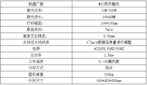 MS流水線激光打標(biāo)機(jī)