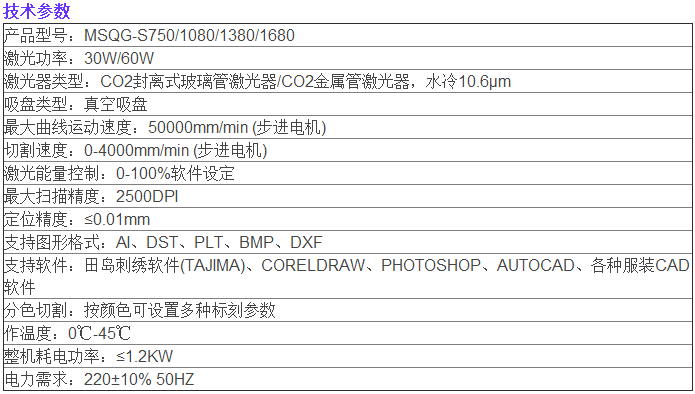 双头布料激光切割机