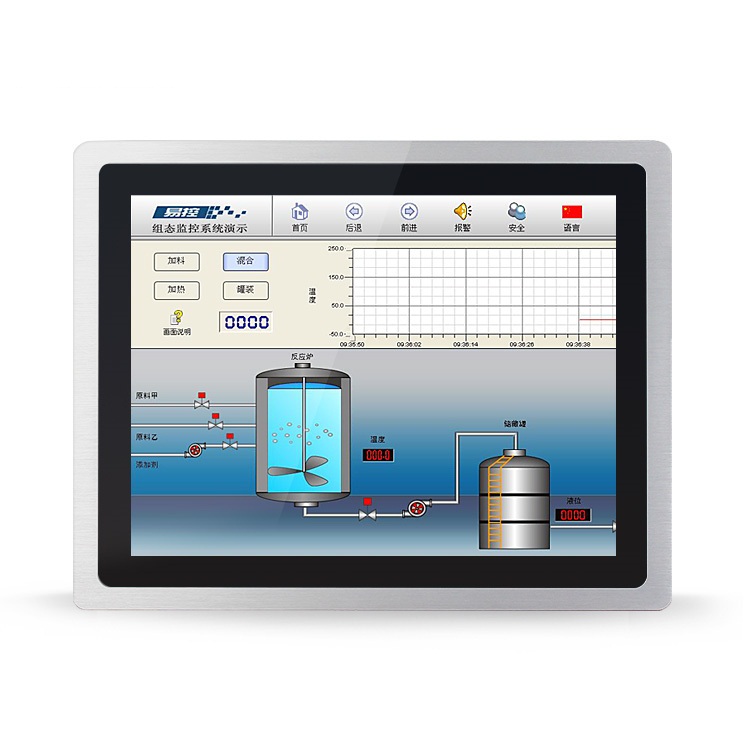 12寸工业一体机 超薄IP65防尘防水电容触摸一体机 低功耗无风扇平面电脑 工厂直销