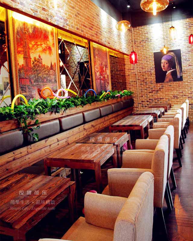 西安西餐廳軟包沙發(fā)定制原始圖片2