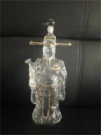財神酒瓶工藝酒瓶玻璃擺件收藏品2018財神到原始圖片2