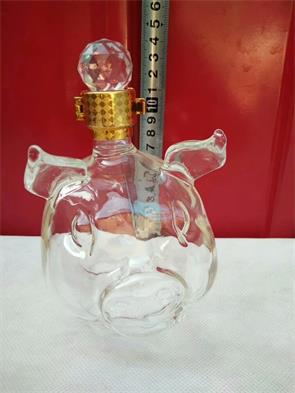 500ml小豬豬生肖動物工藝酒瓶可愛小懶豬酒瓶原始圖片3