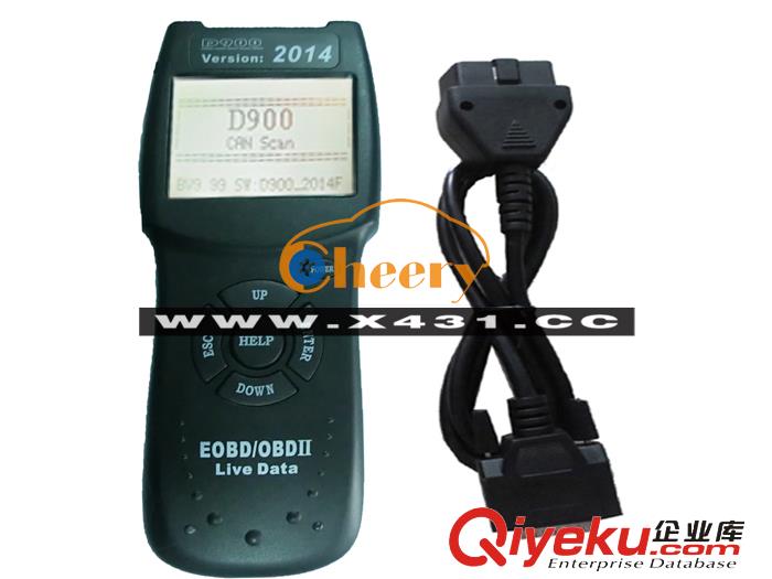 汽車檢測儀診斷掃描儀D900 CAN BUS OBD2 CODE BV9.99 2017F紙盒